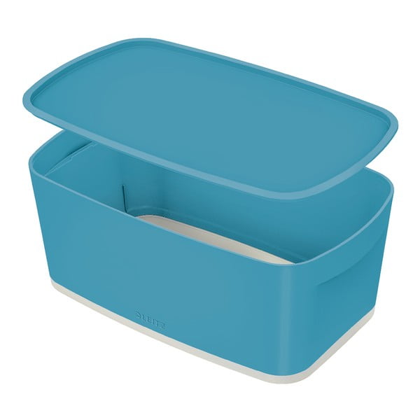 Modra škatla za shranjevanje s pokrovom Leitz Cosy, prostornina 5 l