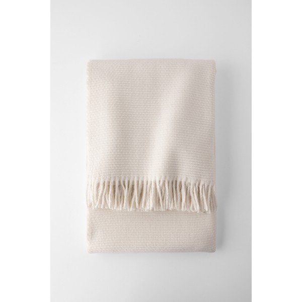 Kremasta pletenina z bombažem Euromant Zen, 140 x 160 cm