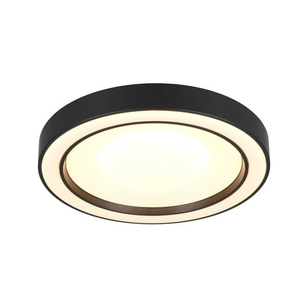 Črna/bela LED stropna svetilka ø 40 cm Arco – Reality-image-3