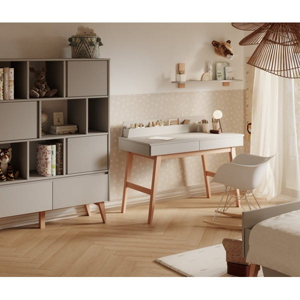 Otroška pisalna miza z belo mizno ploščo 60x120 cm Swing – Pinio-image-1