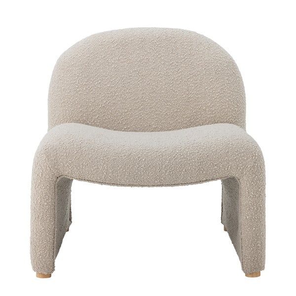 Kremno bel fotelj iz tkanine bouclé Neel – Bloomingville-image-2
