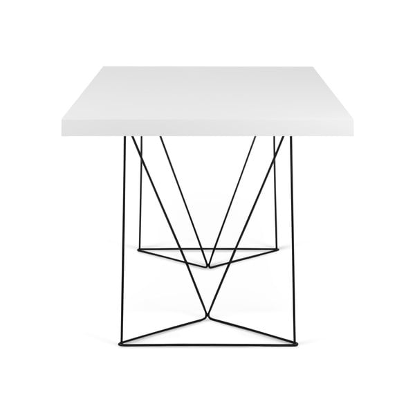 Bela miza s črnimi nogami TemaHome Multi, 180 x 77 cm-image-4