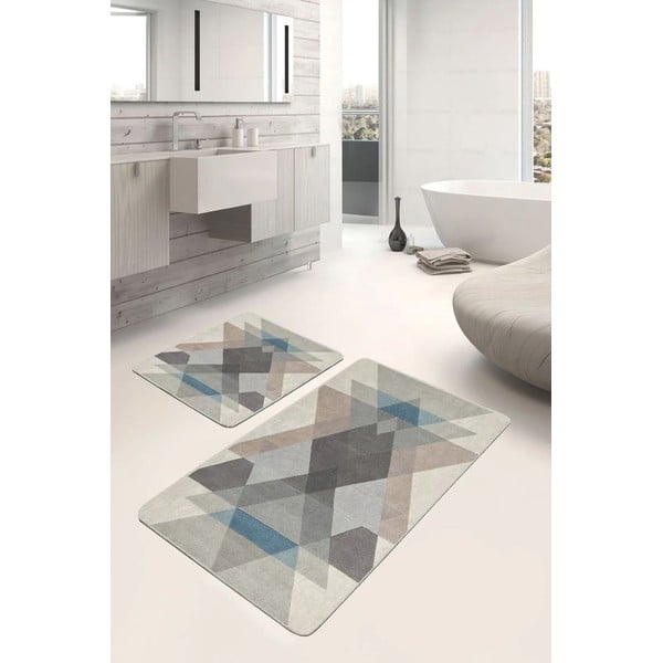 Žametne kopalniške preproge v kompletu 2 ks 60x100 cm – Mila Home-image-2