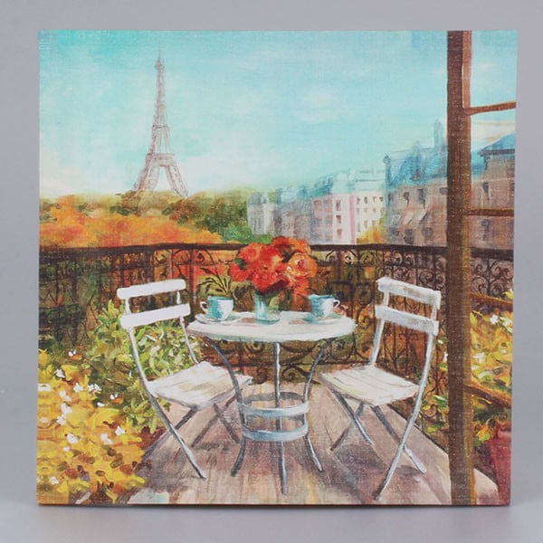Slikarstvo na platnu Paris Morning, 38x38 cm