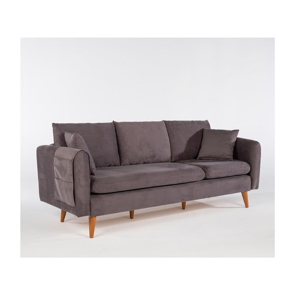 Temno siva sedežna garnitura 215 cm Sofia – Balcab Home-image-2