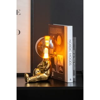 LED zatemnitvena namizna svetilka v zlati barvi s steklenim senčilom (višina 22,5 cm) Joey – Leitmotiv