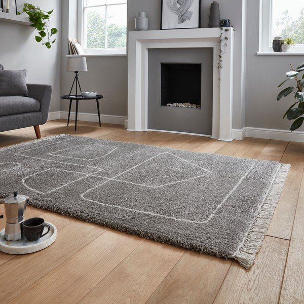 Siva preproga Think Rugs Boho, 160 x 220 cm-image-2