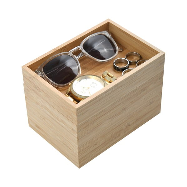 Bambusov kopalniški organizator za kozmetiko v naravni barvi Isalys – MSV-image-1