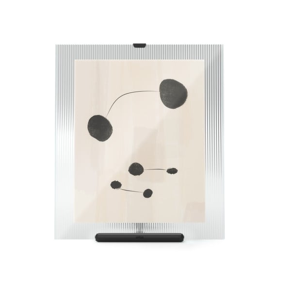 Črn steklen stoječ okvir 26x30,5 cm Flute – Umbra