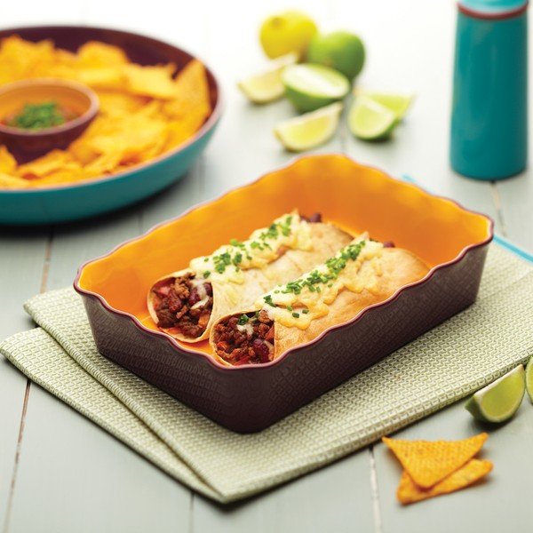 Kitchen Craft Mehiški pekač za burrito, vijolične barve-image-1
