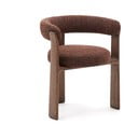 Rjav jedilni stol z nasloni za roke iz masivnega jesena Granite – Kave Home