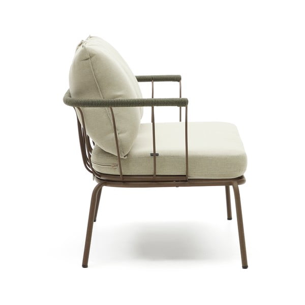 Bež-svetlo zelena vrtna zofa Salguer - Kave Home-image-3