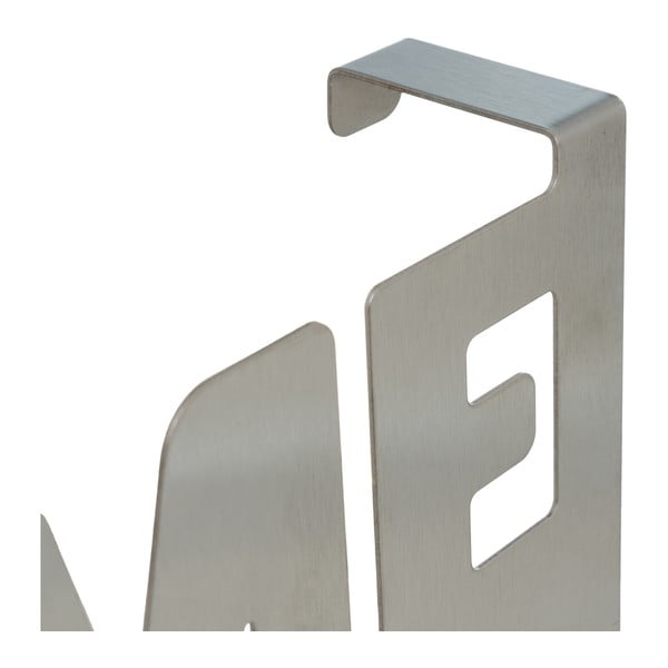 Kovinski obešalnik za vrata v mat srebrni barvi 32 cm Home – Casa Selección-image-2