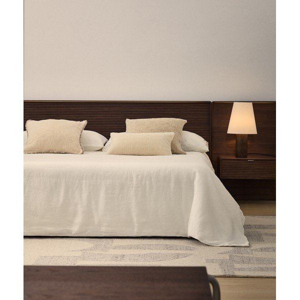 Slonokoščena 3-delna posteljnina za zakonsko posteljo/podaljšana 240x260 cm Simmel – Kave Home-image-2