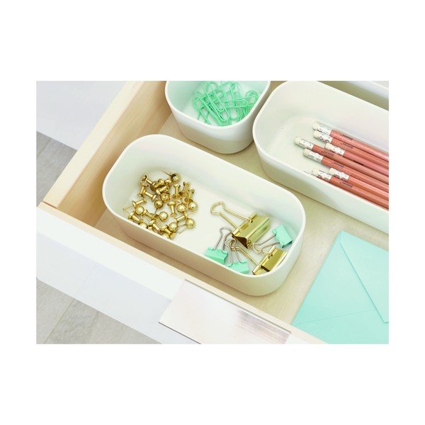 Bela škatla za shranjevanje iDesign Eco, 9 x 18,3 cm-image-3