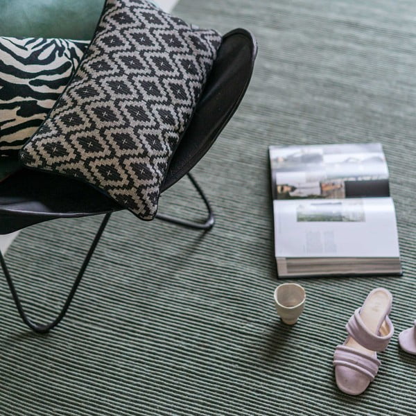 Temno zelen tekač iz jute 75x245 cm Ribbon - Mette Ditmer Denmark-image-4