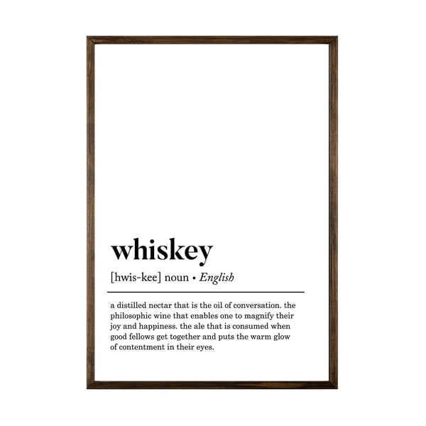 Plakat 50x70 cm Whiskey – Wallity