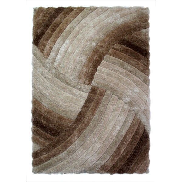 Rjava in siva preproga Flair Rugs Furrow Natural, 80 x 150 cm