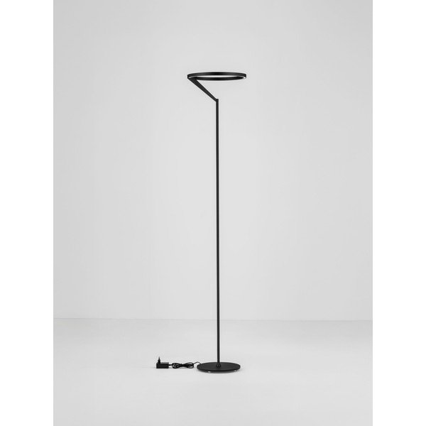 Mat črna aluminijasta LED zatemnitvena stoječa svetilka (višina 168 cm) Tilia – Nova Luce-image-3