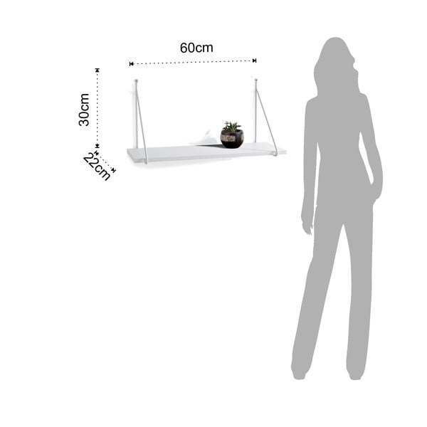 Bela stenska polica Tomasucci Fast-image-3