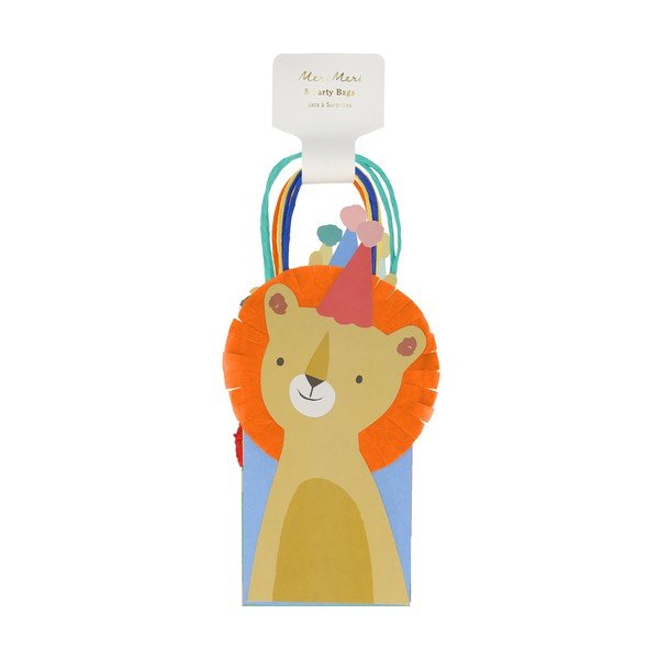 Darilne vrečke v kompletu 8 ks 11x6 cm Animal Parade – Meri Meri-image-2