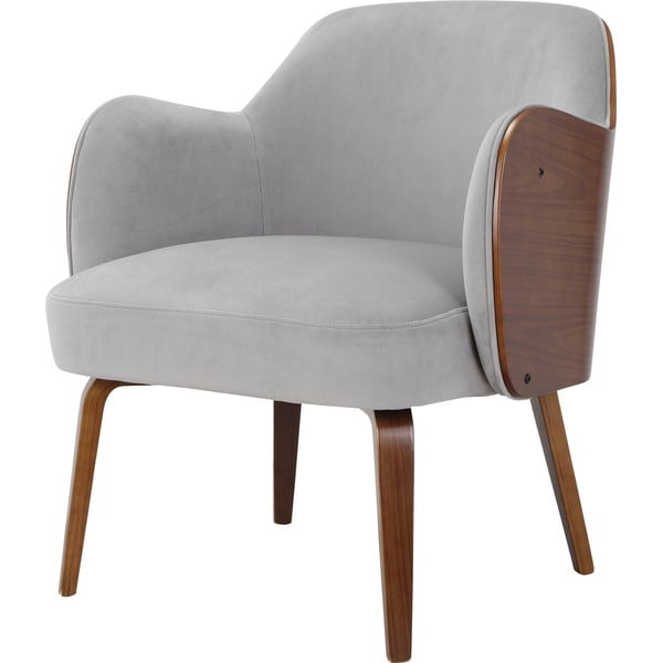 Siv žametni fotelj Haruko - Støraa -image-3