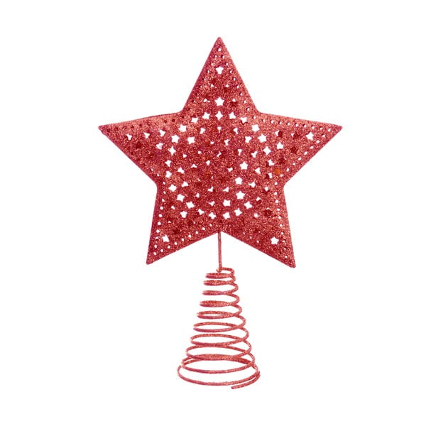 Rdeča zvezda za božično drevo Casa Selección Terminal, ø 12 cm