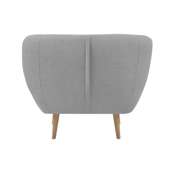 Svetlo siv fotelj s svetlimi nogami Mazzini Sofas Sicile-image-2