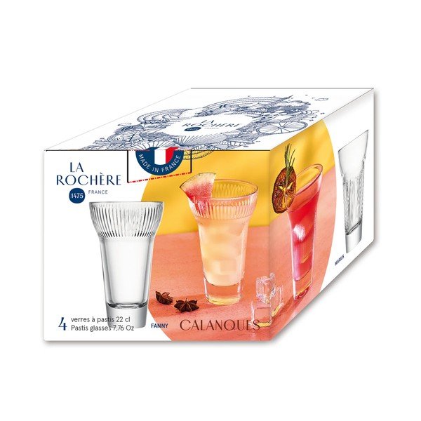 Kozarci v kompletu 4 ks za žganje 220 ml Mix – La Rochére-image-4