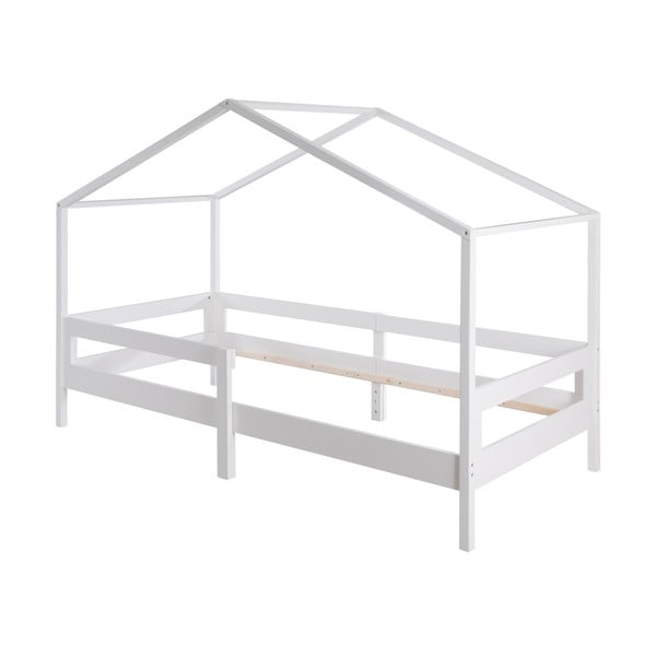 Bela otroška postelja v obliki hiške 90x200 cm – Roba
