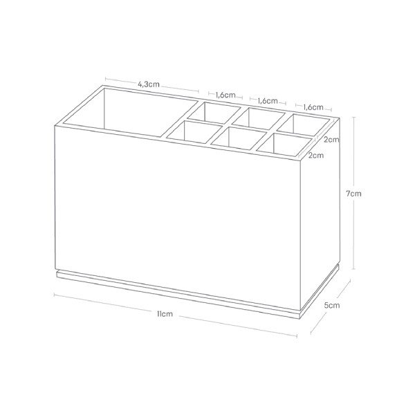 Črno plastično stojalo za zobne ščetke Mist – YAMAZAKI-image-2