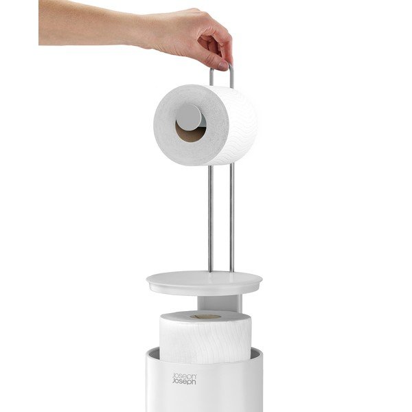 Belo plastično stojalo za WC papir EasyStore – Joseph Joseph-image-4