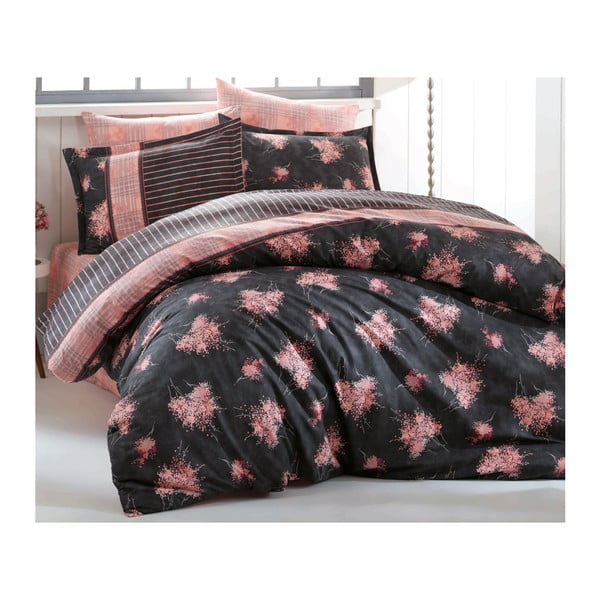 Komplet bombažnega posteljnega perila in rjuh Sumio, 160 x 220 cm