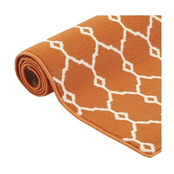 Oranžna zunanja preproga Floorita Trellis, 160 x 230 cm-image-2