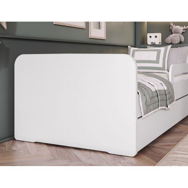 Bela otroška postelja z vzmetnico in letvenim dnom 80x200 cm Duuli – ELTAP-image-4