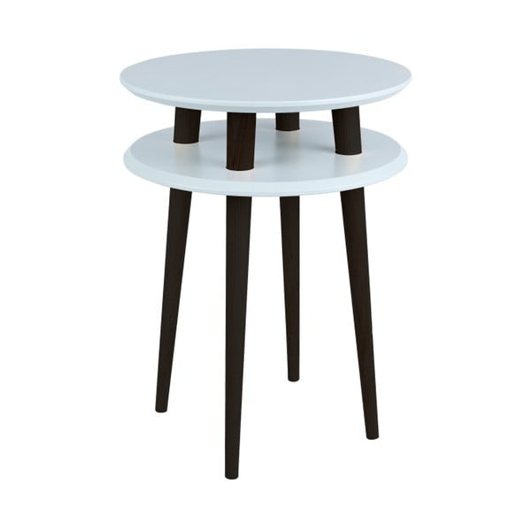 Svetlo siva stranska mizica s črnimi nogami Ragaba UFO, Ø 45 cm