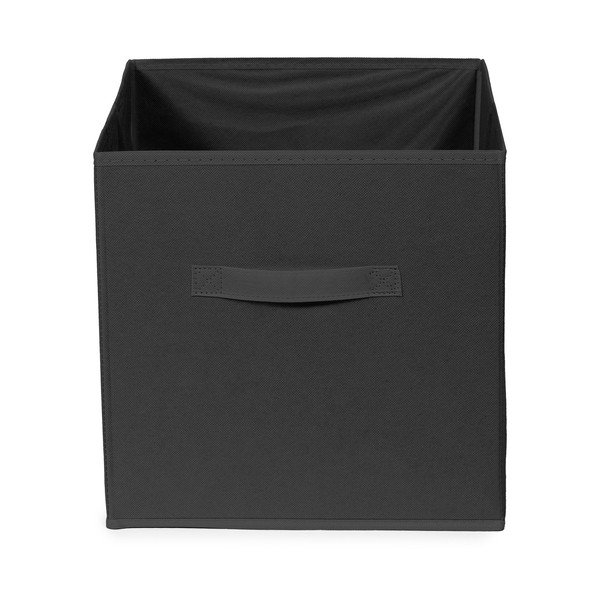 Črna tekstilna škatla za shranjevanje 31x31x31 cm – Compactor