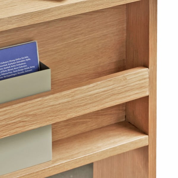 Pisalna miza z mizno ploščo v hrastovem dekorju 70x140 cm Forma – Hübsch-image-3