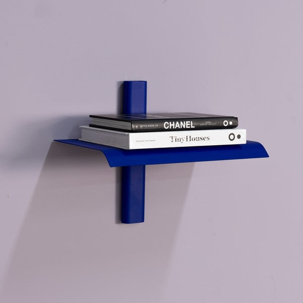 Modra kovinska polica 28 cm Hola – Spinder Design-image-1