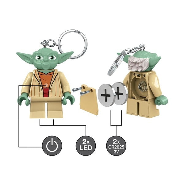LEGO® Star Wars Yoda, svetleči obesek za ključe-image-3
