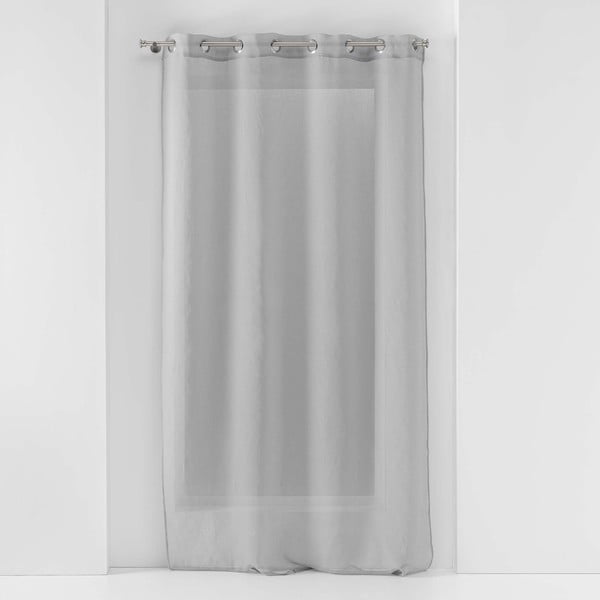 Siva prosojna zavesa iz tančice 140x240 cm Sandra – douceur d'intérieur