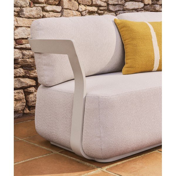 Bež oblazinjen vrtni kavč Tamaris – Kave Home-image-1