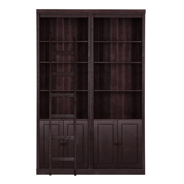 Rjav regal iz masivnega bora 148x223 cm Anita – Støraa