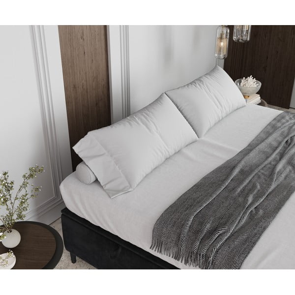 Antracitno siva oblazinjena zakonska postelja s prostorom za shranjevanje 160x200 cm Tate – Maison de Rêve-image-4