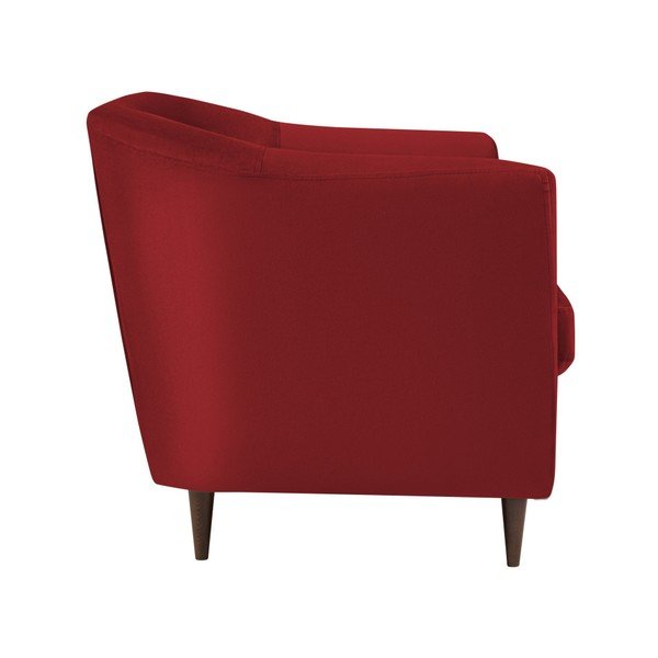 Rdeča žametna zofa Kooko Home Glam, 125 cm-image-3