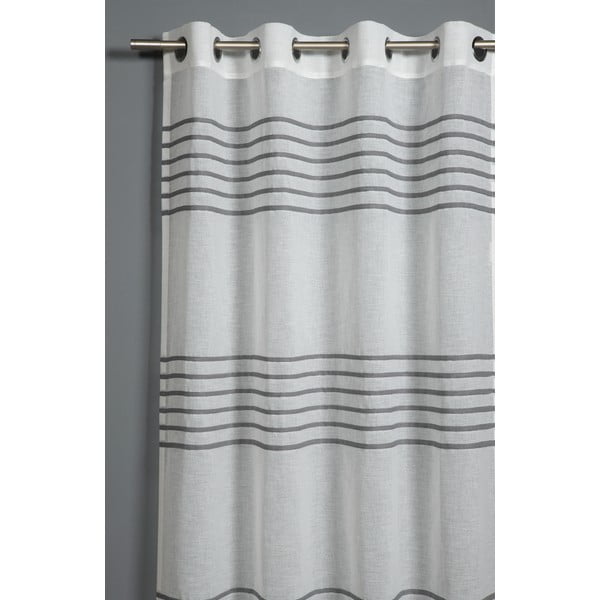 Siva prosojna zavesa 245x140 cm Etamine - Gardinia