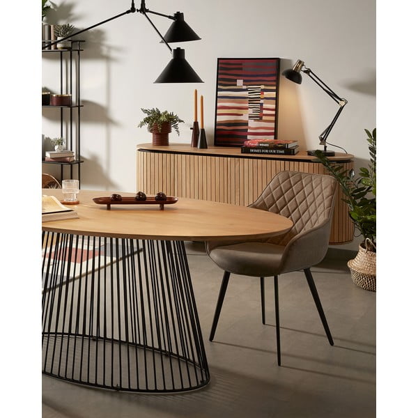 Jedilna miza s ploščo iz mangovega lesa Kave Home, 200 x 110 cm-image-2