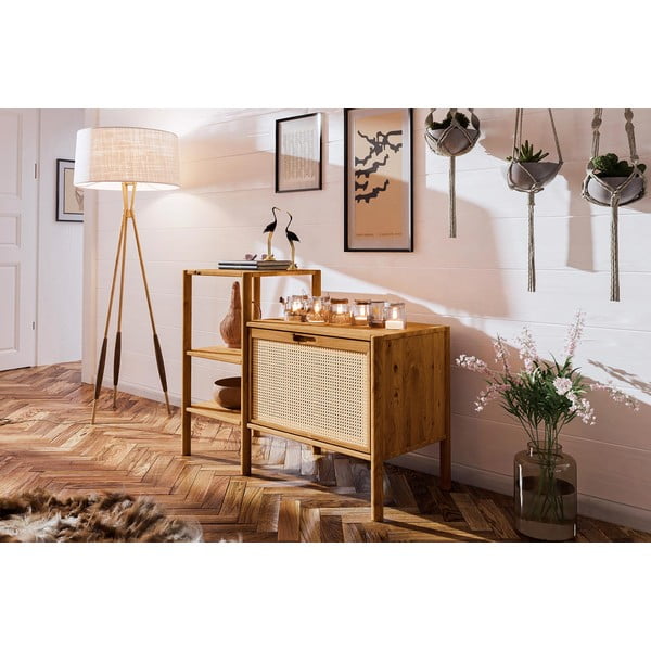 Regal iz masivnega hrasta 115x86 cm Pola – The Beds-image-3