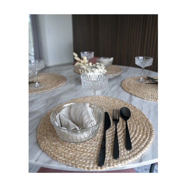 Pogrinjki iz jute v kompletu 4 ks ø 38 cm Bombay – House Nordic-image-3