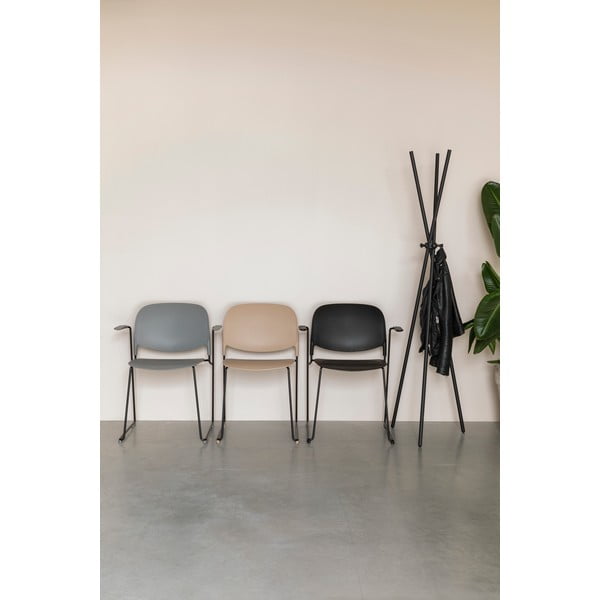 Črn jeklen obešalnik Darwin – White Label-image-1